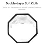 TRIOPO KX90 90cm Dome Speedlite Flash Octagon Parabolic Softbox Diffuser - Image 5