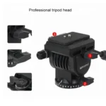 TRIOPO K2808 Aluminum Tripod Mount with HY-350 Heavy Duty Damping Head - Image 5