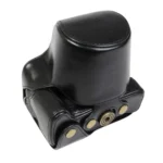 Full Body Camera PU Leather Case Bag with Strap for Canon EOS M6 Mark II (15-55mm Lens) - Image 3