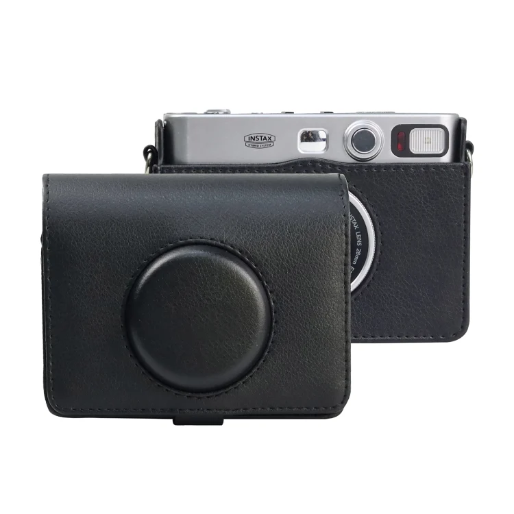 DCA1620B.webp Retro Full Body Camera PU Leather Case Bag with Strap for FUJIFILM instax mini Evo - Image 1