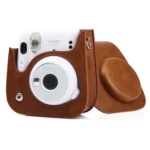 Retro Full Body Camera Leather Case Bag with Strap for FUJIFILM Instax mini 11 - Image 5