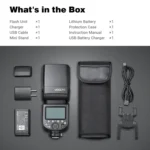 Godox V860 III-C 2.4GHz Wireless TTL II HSS Flash Speedlite for Canon - Image 8