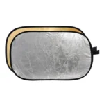 Godox FT01 2 in 1 Gold / Silver Oval Folding Reflector Board, Size: 150 x 200cm - Image 3