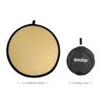 Godox FT01 80cm Round 2 in 1 Gold / Silver Folding Reflector Board - Image 3