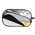 Godox FT05-1 100 x 150cm 5-in-1 Silver / Soft / Gold / White / Black Oval Folding Reflector Board - Image 4