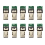 10 PCS 15-Pin USB PCB Connector Micro USB Plug Adapter for Sony Camera Data Cable - Image 3