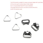 10 PCS BEXIN ZH-Q Camera Shoulder Strap Split Triangle Ring Hook - Image 3