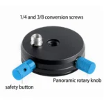 BEXIN QR-02 360 Degree Rotation Quick Release Head Camera Tripod Base Plate - Image 5