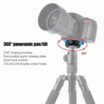 BEXIN QR-02 360 Degree Rotation Quick Release Head Camera Tripod Base Plate - Image 6