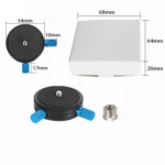 BEXIN QR-02 360 Degree Rotation Quick Release Head Camera Tripod Base Plate - Image 7