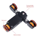 YELANGU L4X Camera Wheel Dolly II Electric Track Slider 3-Wheel Video Pulley Rolling Dolly Car with Remote Control for DSLR / Home DV Cameras, GoPro, Smartphones, Load: 3kg - Image 7