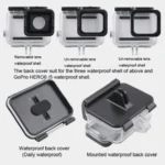Clamp Mount Connecting Adapter Kit with Waterproof Back Cover for GoPro HERO6 /5 - Image 11