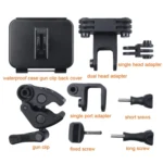 Clamp Mount Connecting Adapter Kit with Waterproof Back Cover for GoPro HERO6 /5 - Image 4