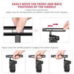 YELANGU C22 YLG0334B Video Camera Cage Stabilizer with Handle for Canon EOS R5/R6 - Image 9