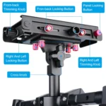 YELANGU S300 4 in 1 Multifunctional Rig + Dual Handheld Shoulder Rig + Monopod + Stabilizer for Cameras / SLR Cameras, Height Range: 63cm-170cm - Image 12