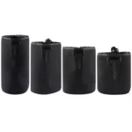 4 PCS Neoprene SLR Camera Lens Carrying Bag Pouch Bag with Carabiner, Size: 10x22cm, 10x14cm, 10x18cm, 8x10cm