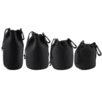 4 PCS Neoprene SLR Camera Lens Carrying Bag Pouch Bag with Carabiner, Size: 10x22cm, 10x14cm, 10x18cm, 8x10cm - Image 2
