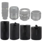 4 PCS Neoprene SLR Camera Lens Carrying Bag Pouch Bag with Carabiner, Size: 10x22cm, 10x14cm, 10x18cm, 8x10cm - Image 3