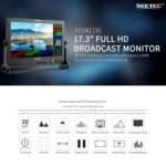 SEETEC ATEM173S 17.3 inch 3G-SDI HDMI Full HD 1920x1080 Multi-camera Broadcast Monitor - Image 9