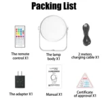 LUXCEO Mood2 RGB Atmosphere Fill Light Desktop Rhythm Pickup Lamp with Remote Control - Image 8