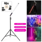 LUXCeO Mood1 85cm RGB Colorful Atmosphere Rhythm LED Stick Handheld Video Photo Fill Light, No Tripod - Image 4