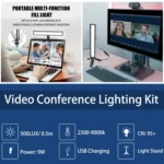 LUXCeO WS66 USB LED Live Video Light 2500K-9000K Bi-color Laptop Conference Fill Light - Image 6