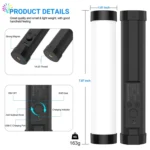 LUXCeO P100 RGB Photo Video Light Stick Handheld Fill Light with Remote Control & Grid Softbox - Image 3