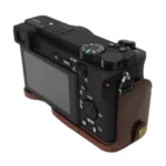 1/4 inch Thread PU Leather Camera Half Case Base for Sony ILCE-A6500 / A6500 - Image 4