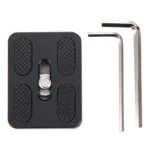 Fittest PU-50 Universal Aluminium Alloy Quick Release Plate with Rubber Cushion - Image 6