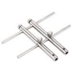 LRT-03 Professional DSLR Camera Lens Stainless Steel Spanner Wrench Open Repair Tool Kit with 3 Pairs of Spare Head - Image 4