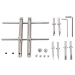 LRT-03 Professional DSLR Camera Lens Stainless Steel Spanner Wrench Open Repair Tool Kit with 3 Pairs of Spare Head - Image 7