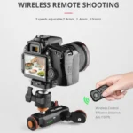 YELANGU L4X Camera Wheel Dolly + PC03 Phone Clamp with Remote, Load: 3kg - Image 4