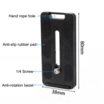 BEXIN PL-80 Anti-rotation Quick Release Plate with Rubber Cushion - Image 2