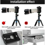 BEXIN PL-80 Anti-rotation Quick Release Plate with Rubber Cushion - Image 5