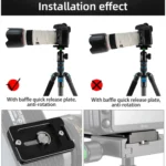 BEXIN PL-62 Anti-rotation Quick Release Plate with Rubber Cushion - Image 5