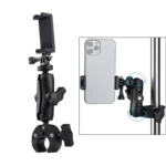 Extended Version 360 Rotation Adjustable Clamp Plier Base Holder with Phone Clamp