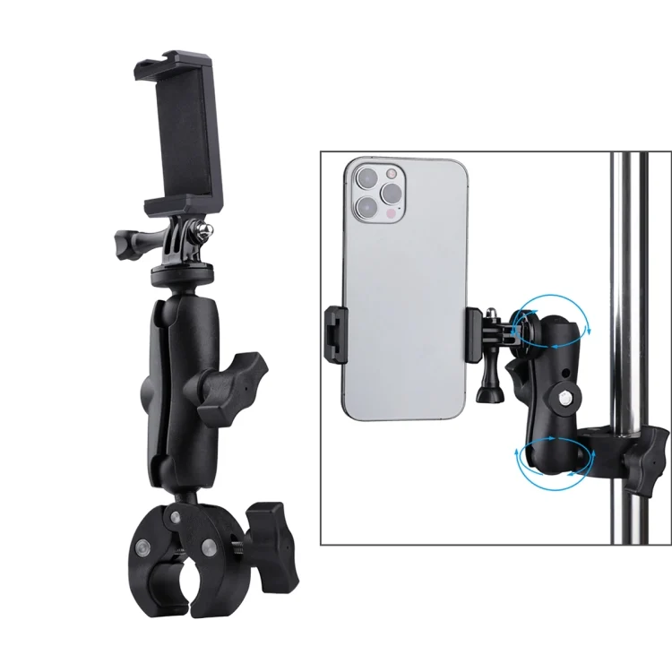 DCA1960B.webp Extended Version 360 Rotation Adjustable Clamp Plier Base Holder with Phone Clamp - Image 1