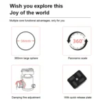 TRIOPO D-2A 360 Degree Rotation Aluminum Alloy Tripod 36mm Ball Head with Quick Release Plate - Image 5