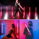 LUXCeO Mood1 50cm RGB Colorful Atmosphere Rhythm LED Stick Handheld Video Photo Fill Light with Tripod - Image 6