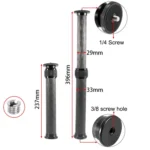 BEXIN P332C 237mm-396mm Tripod Extension Pole Carbon Fiber Center Column Tripod Extender - Image 2