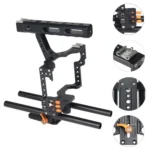 YELANGU YLG0904A Handle Video Camera Cage Stabilizer for Panasonic Lumix DMC-GH4 / Sony A7 & A7S & A7R & A7RII & A7SII - Image 8
