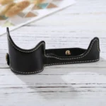 1/4 inch Thread PU Leather Camera Half Case Base for Sony Alpha 6100 / A6100 - Image 3