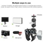 BEXIN WN-40 C-Type Universal Desk Magic Mount Claws Clip - Image 5