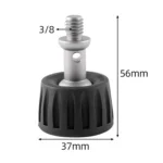 BEXIN GSF37-S Tripod 3/8 inch Stainless Steel Foot Spikes Plastic Foot Pad - Image 2