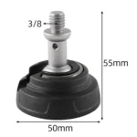 BEXIN GSF50-S Tripod 3/8 inch Stainless Steel Foot Spikes Plastic Foot Pad - Image 2