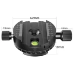 BEXIN QJ-08 Panoramic Rotary Quick Release Clamp Base Tripod Mount - Image 2