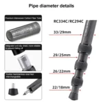 BEXIN RC294 Portable Collapsible Carbon Fiber Camera Tripod with K44 Panoramic Ball Head - Image 4