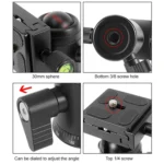 BEIXIN QB-30  360 Degree Rotation Panorama Metal Ball Head with Quick Release Plate - Image 6