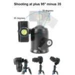 BEIXIN QB-30  360 Degree Rotation Panorama Metal Ball Head with Quick Release Plate - Image 7