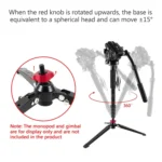 BEXIN ST-3 Three Feet Monopod Stand Base Mini Desktop Tripod - Image 6